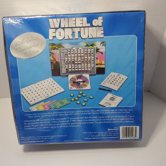 25th Silver Anniversary Edition Wheel of Fortune - Picture 4 of 7